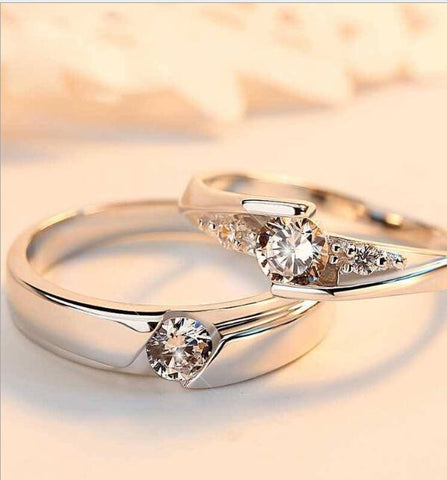Adjustable Diamond Ring For Couple